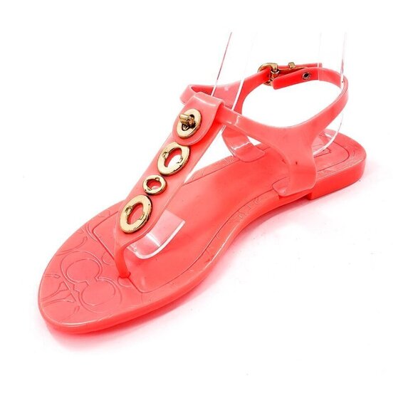 COACH NWOB Phila Thong Jelly Sandals NEW - Picture 1 of 13
